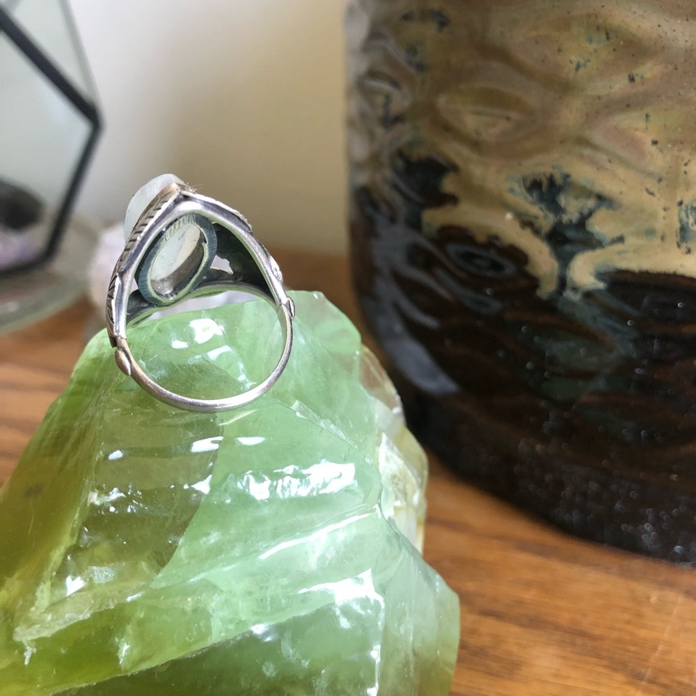 Silver Moonstone Ring - image 3